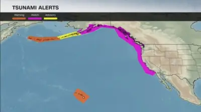 Powerful quake hits near Russia’s Kamchatka Peninsula. Japan issues a tsunami alert