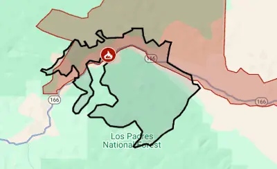 Map: Gifford Fire explodes to California’s 2nd-biggest of the year