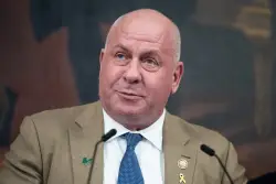 “I condemn it in the strongest terms”: MAGA congressman responds after swastika flag seen in office